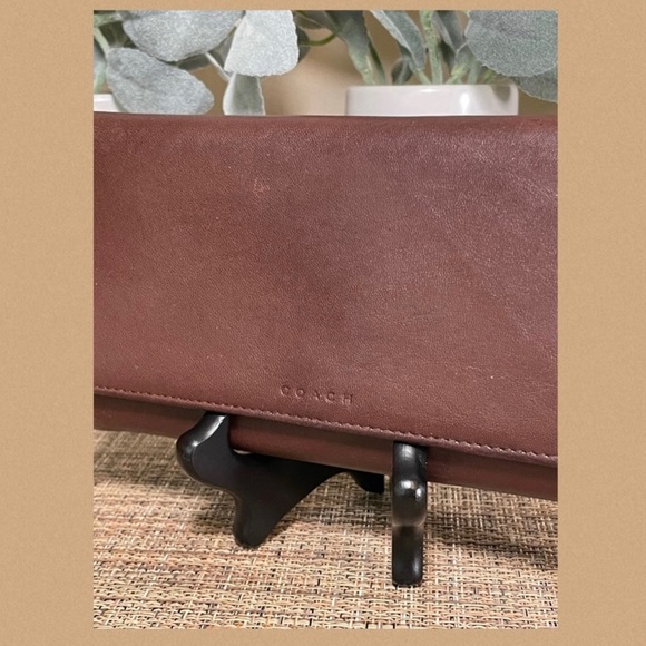 ❤️SOLD❤️Vintage Coach Mahogany Bedford Combo Wallet Checkbook 6996 - Picture 9 of 10